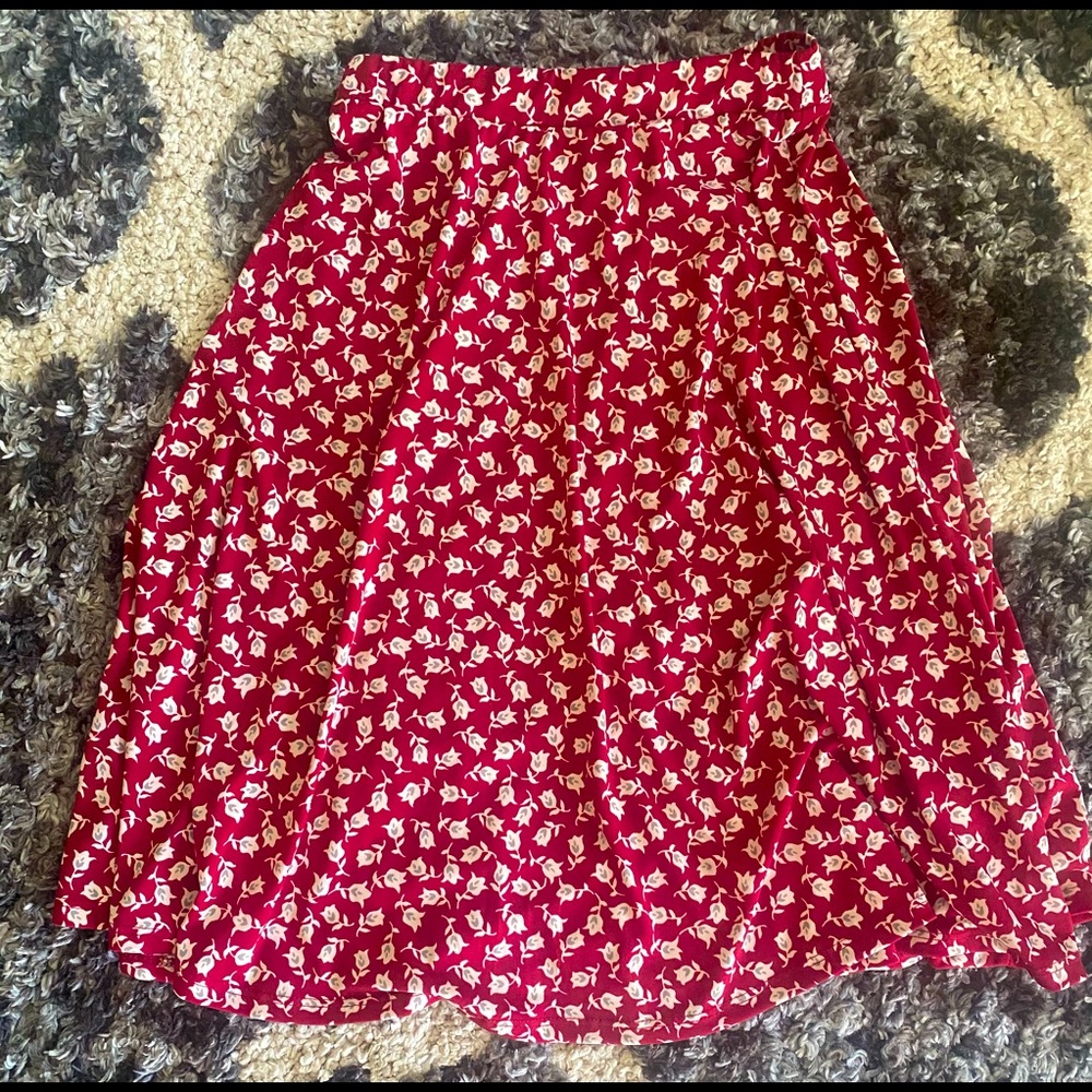 Floral Flowy Modern Princess Skirt NWT